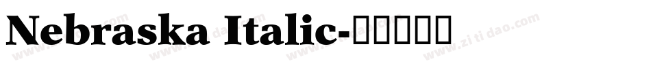 Nebraska Italic字体转换